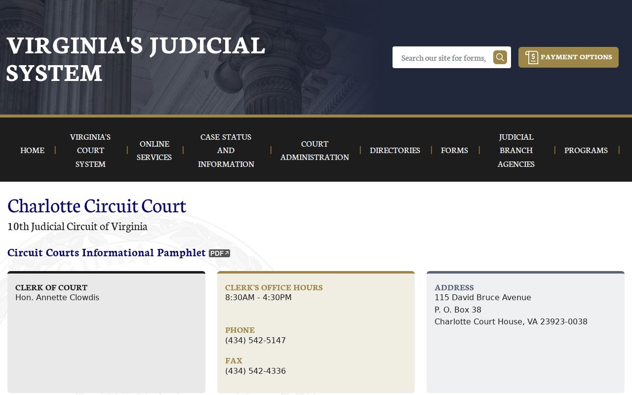Charlotte County arrest warrant case questions use the Circuit Court clerk route
