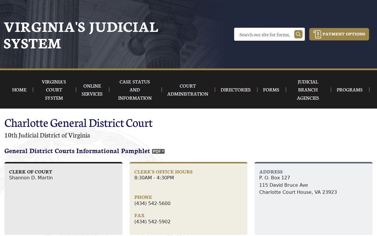 Charlotte County bench warrant questions route through the GDC clerk