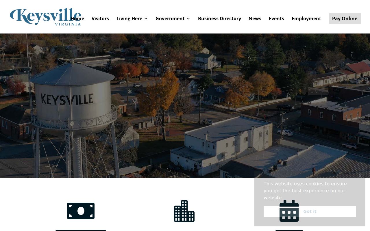 Keysville warrant record questions start with the official town contact page